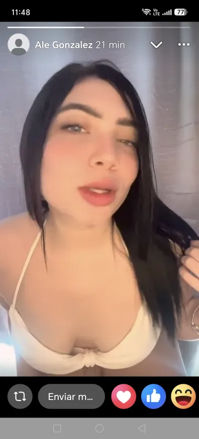 Foto protegida de comentario de Catalina chiquitica arrecha blanca ojos verdes